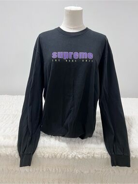 Supreme Black Long Sleeve Shirt